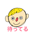 yellow hair family（個別スタンプ：11）
