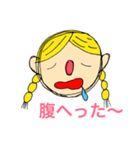 yellow hair family（個別スタンプ：16）