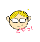 yellow hair family（個別スタンプ：24）
