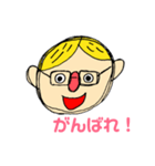 yellow hair family（個別スタンプ：27）