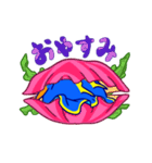 海の浅瀬のウミウシくん（個別スタンプ：1）