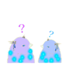 輝く石をまとう角を持つ生き物達（個別スタンプ：7）