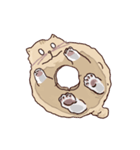 ガラスの上に座ったにゃん！（個別スタンプ：2）