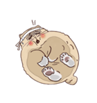 ガラスの上に座ったにゃん！（個別スタンプ：4）