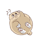 ガラスの上に座ったにゃん！（個別スタンプ：16）