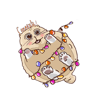 ガラスの上に座ったにゃん！（個別スタンプ：22）