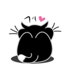 ねことんとん 黒猫の気持ち01（個別スタンプ：24）