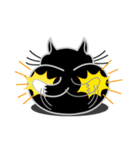 ねことんとん 黒猫の身振り01（個別スタンプ：10）