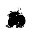 ねことんとん 黒猫の身振り01（個別スタンプ：12）