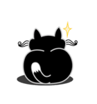 ねことんとん 黒猫の身振り01（個別スタンプ：15）