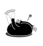 ねことんとん 黒猫の身振り01（個別スタンプ：17）