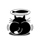 ねことんとん 黒猫の身振り01（個別スタンプ：18）