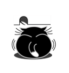 ねことんとん 黒猫の身振り01（個別スタンプ：19）
