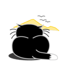 ねことんとん 黒猫の身振り01（個別スタンプ：20）