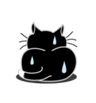 ねことんとん 黒猫の身振り01（個別スタンプ：23）