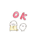 のほほんらっことご近所あざらし（個別スタンプ：2）