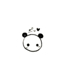 手書きラブラブパンダ（個別スタンプ：1）