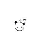 手書きラブラブパンダ（個別スタンプ：2）