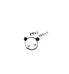 手書きラブラブパンダ（個別スタンプ：3）