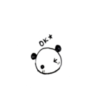 手書きラブラブパンダ（個別スタンプ：4）