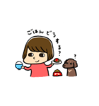 マとまーちゃん（個別スタンプ：3）