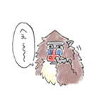 らくがきマンドリル（個別スタンプ：22）