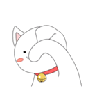 丸くて白いネコちゃん（個別スタンプ：15）