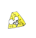 チーズ大好きねずみのグレーくん❣️（個別スタンプ：1）