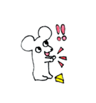 チーズ大好きねずみのグレーくん❣️（個別スタンプ：5）