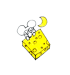 チーズ大好きねずみのグレーくん❣️（個別スタンプ：7）