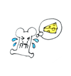 チーズ大好きねずみのグレーくん❣️（個別スタンプ：8）