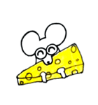 チーズ大好きねずみのグレーくん❣️（個別スタンプ：11）