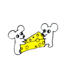 チーズ大好きねずみのグレーくん❣️（個別スタンプ：23）