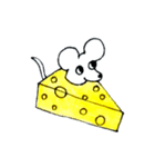チーズ大好きねずみのグレーくん❣️（個別スタンプ：28）