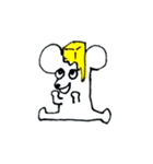 チーズ大好きねずみのグレーくん❣️（個別スタンプ：36）