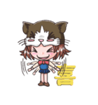 猫帽子の少女（個別スタンプ：1）