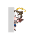 猫帽子の少女（個別スタンプ：5）