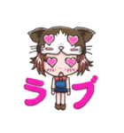 猫帽子の少女（個別スタンプ：6）