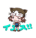 猫帽子の少女（個別スタンプ：7）