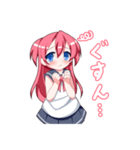 女の子のリアクション集（個別スタンプ：5）