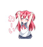 女の子のリアクション集（個別スタンプ：11）