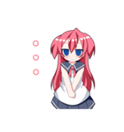 女の子のリアクション集（個別スタンプ：13）