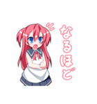 女の子のリアクション集（個別スタンプ：14）