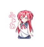 女の子のリアクション集（個別スタンプ：16）