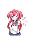 女の子のリアクション集（個別スタンプ：20）