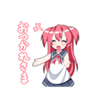 女の子のリアクション集（個別スタンプ：21）