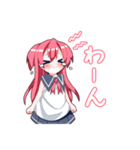 女の子のリアクション集（個別スタンプ：23）