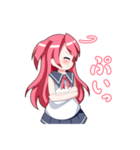 女の子のリアクション集（個別スタンプ：30）