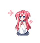 女の子のリアクション集（個別スタンプ：34）