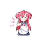女の子のリアクション集（個別スタンプ：37）